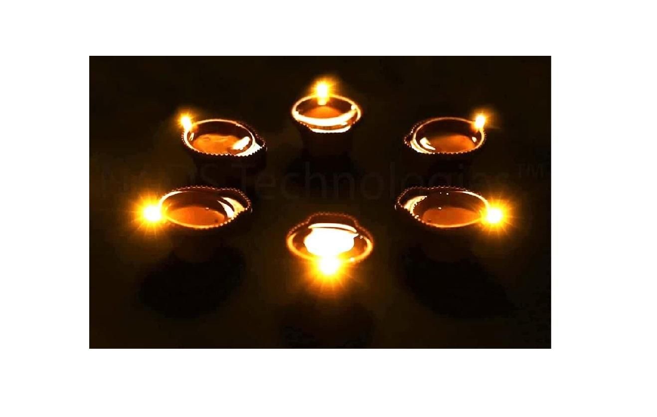 LED Light Water Sensor Diyas Plastic with, Ambient Lights, (Pack of 6/12/18/24
