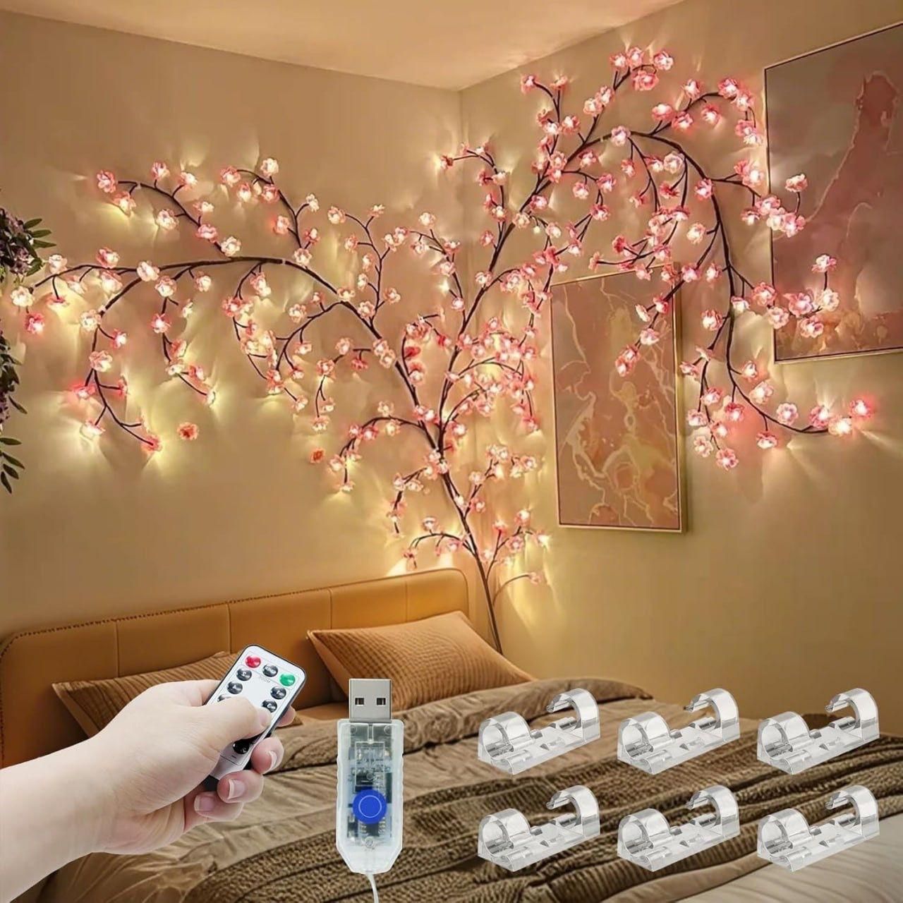 Cherry LED Tree Branch Lights for Home and Room Décor