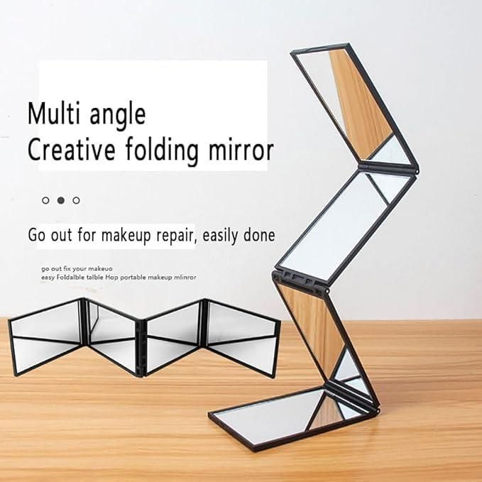 Portable Foldable Mirror, Compact Travel-Friendly Design