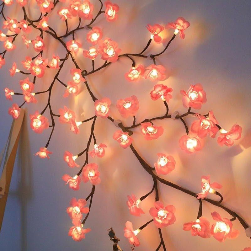 Festive Decorative Cherry LED Tree Branch Lights for Holiday and Party Décor