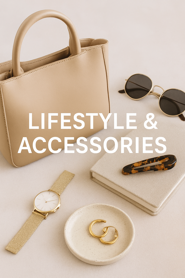 Lifestyle and accessories collection featuring stylish watches, handbags, and modern essentials from ProperFinds