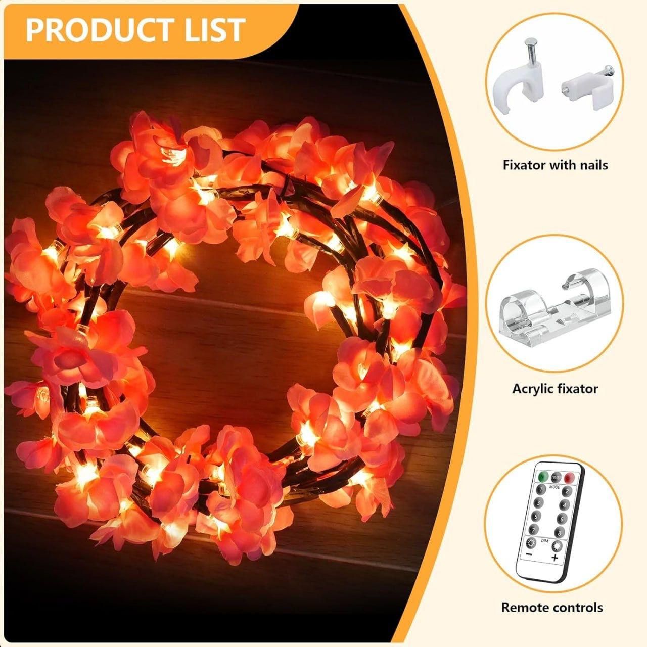 Creative Cherry LED Branch Lights adding Cozy and Aesthetic Vibe to Home Interiors 