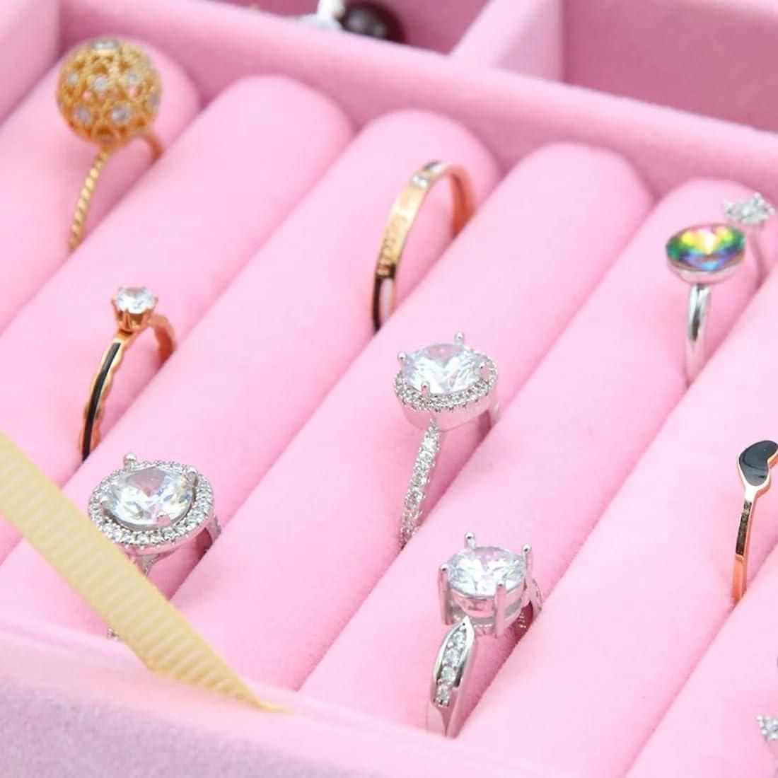 Compact 9 Grid Jewellery Holder for Organizing Rings, Earrings and Accessories 