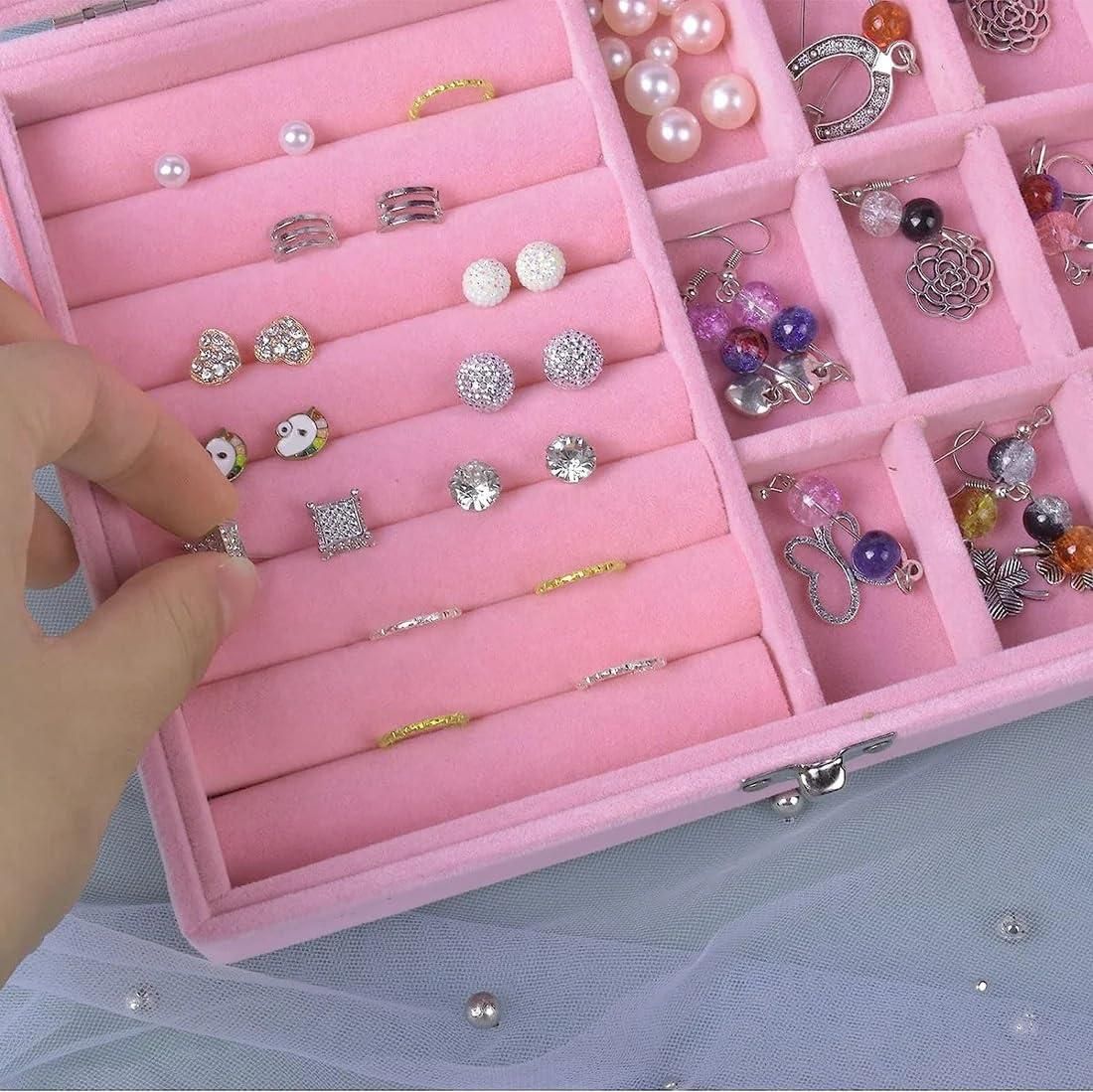 9 Grid Jewellery Organizer Box for Rings, Earrings and Small Accessories 
