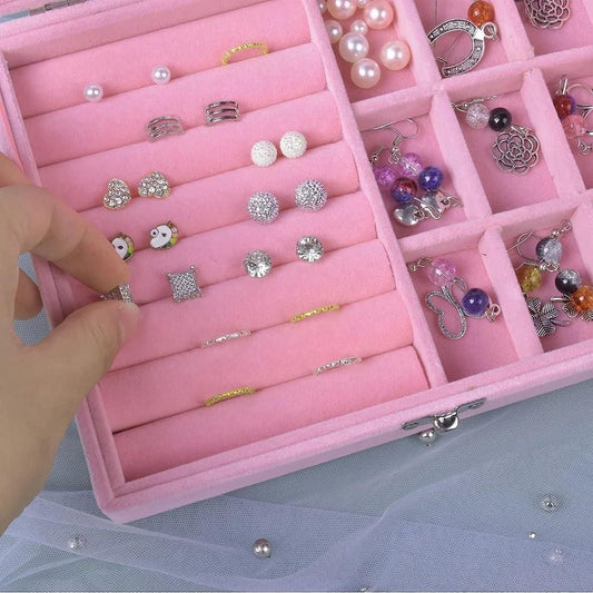 9 Grid Jewellery Organizer Box for Rings, Earrings and Small Accessories 