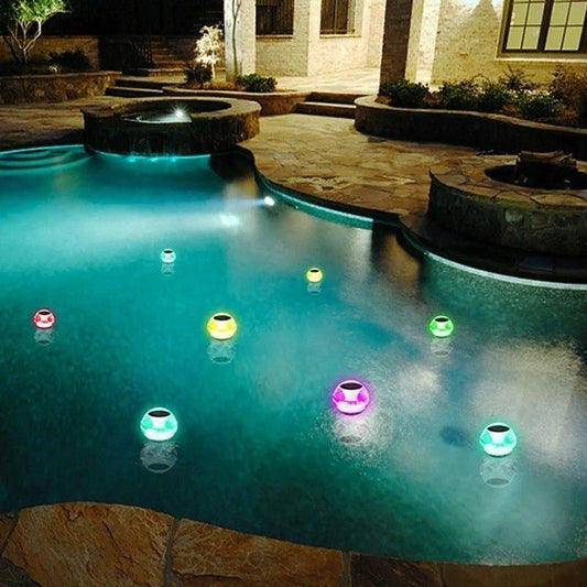 Water Floating Lamp with Colorful LED Lights for Pools and Bathtubs 