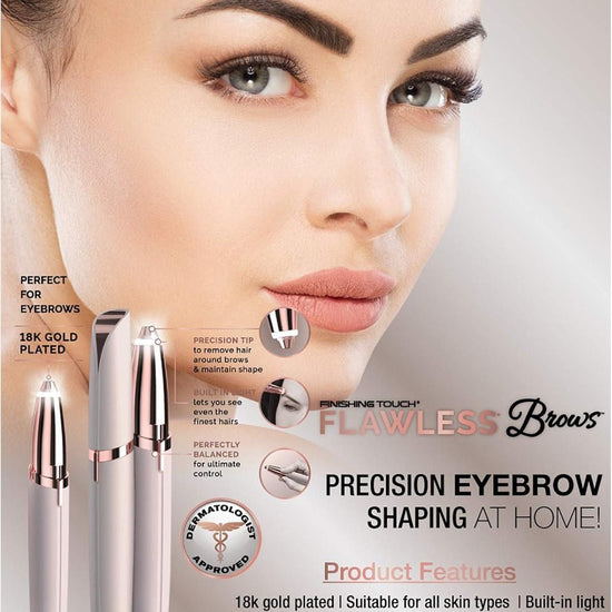 Unisex eyebrow and nose hair trimmer for precision grooming