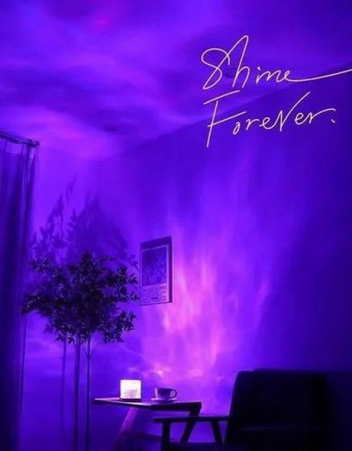 Decorative water ripple lamp with vibrant RGB LED lights, perfect for gifting